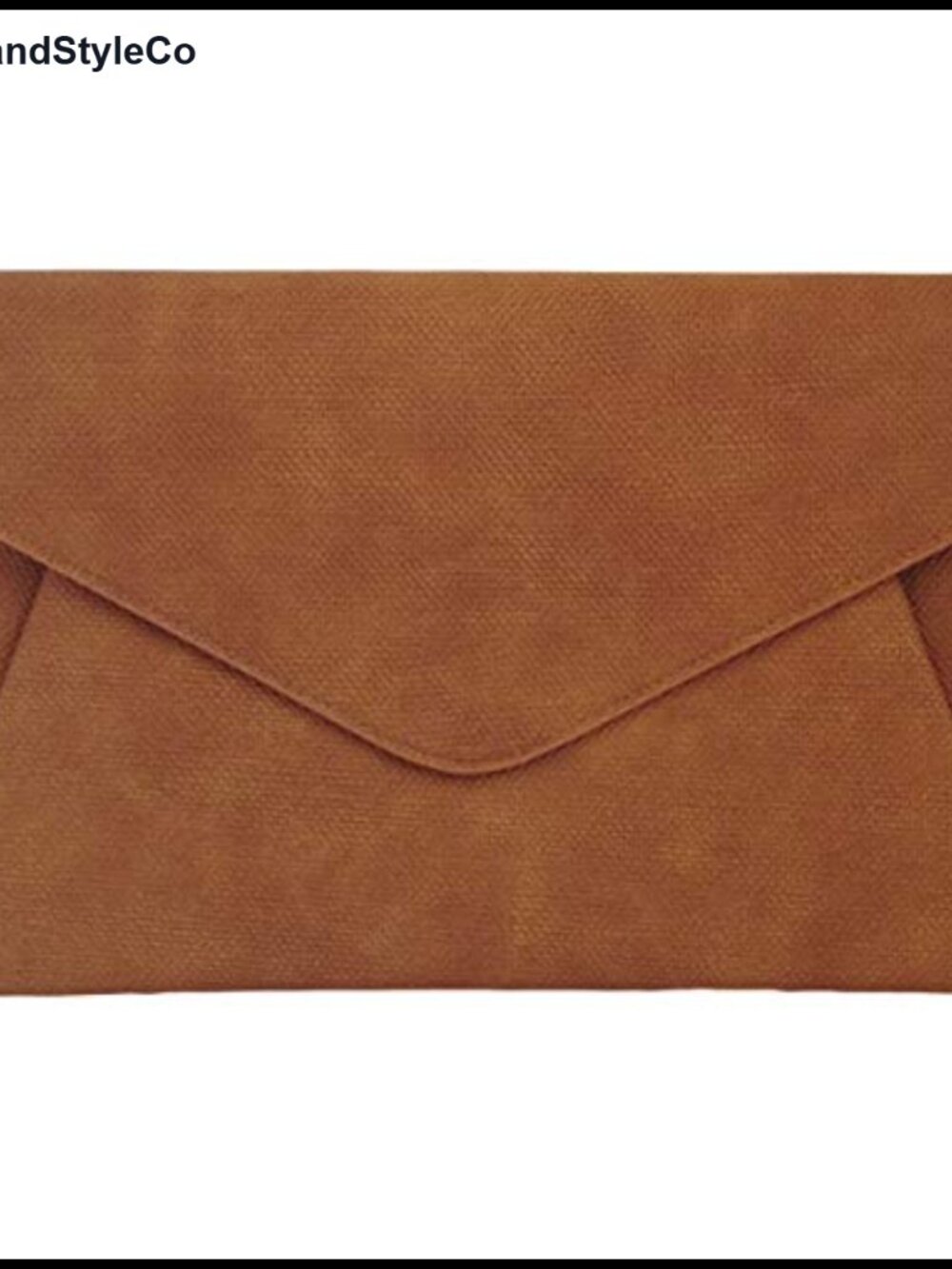 Synthetic Leather Envelope Clutch Double Pocket Crossbody Chain